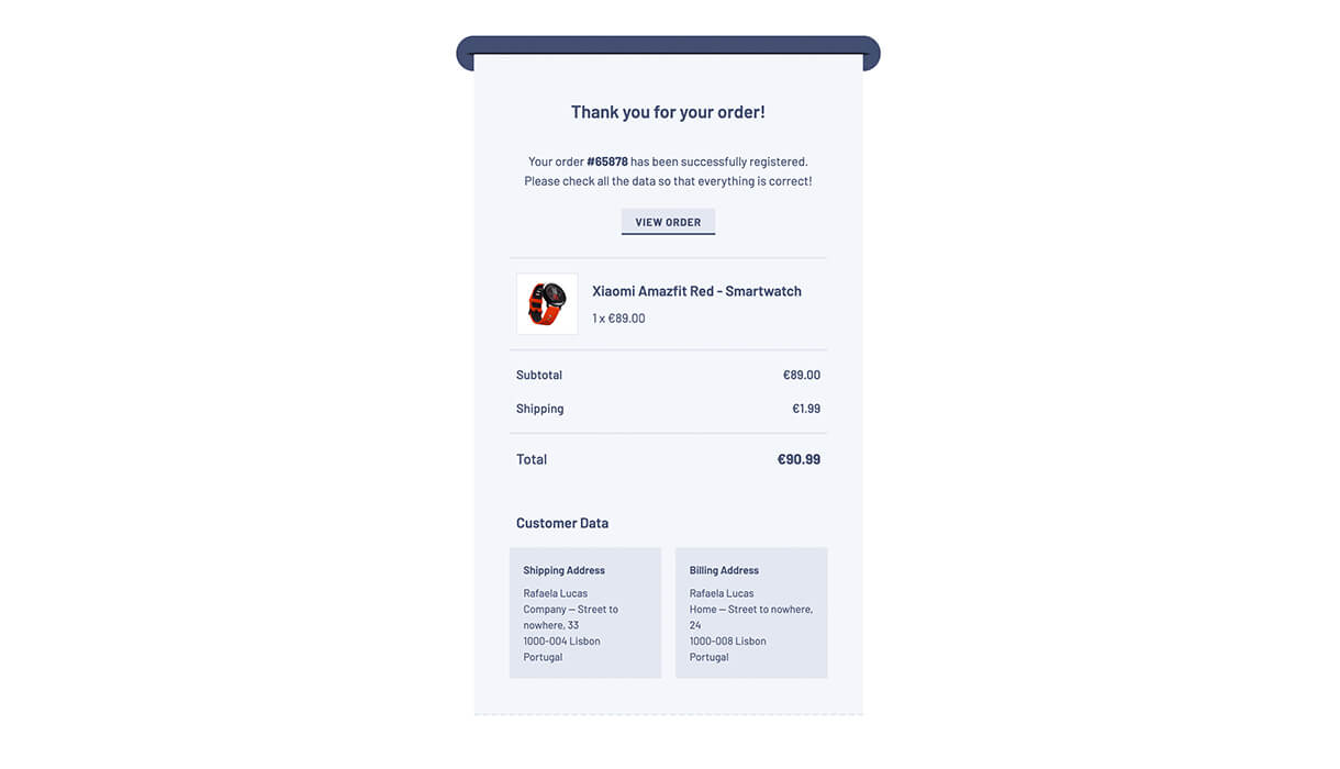Daily UI 17 - Email Receipt